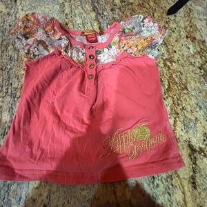 Apple bottoms vintage girls short sleeve top-3T